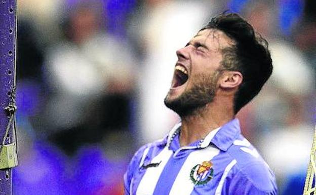 Jose Arnaiz, durante un partido con el Real Valladolid.