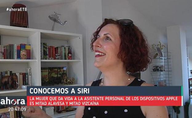 Iratxe Gómez, la voz de Siri en España. /ETB