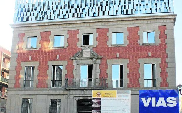 Palacio de Justicia de Palencia en obras./Marta Moras