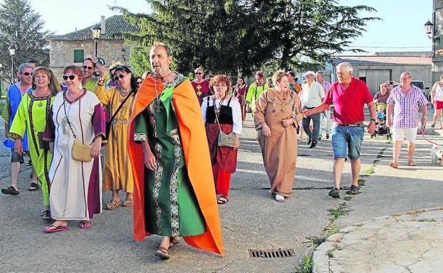 Recreación de la llegada de Recesvinto a Baños, /Marta Moras