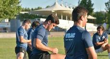 Los integrantes del VRAC durante la primera sesión de entrenamiento