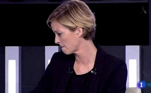 María Casado no pudo contener las lágrimas.