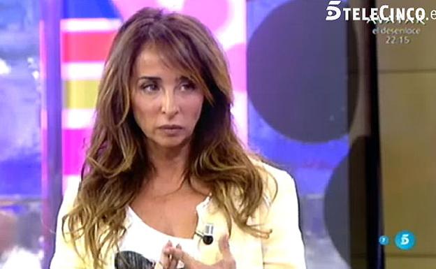 María Patiño en 'Sálvame'.