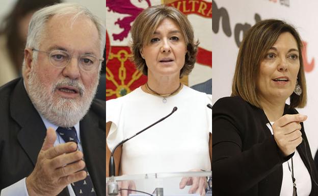 Miguel Arias Cañete, Isabel García Tejerina y Milagros Marcos.