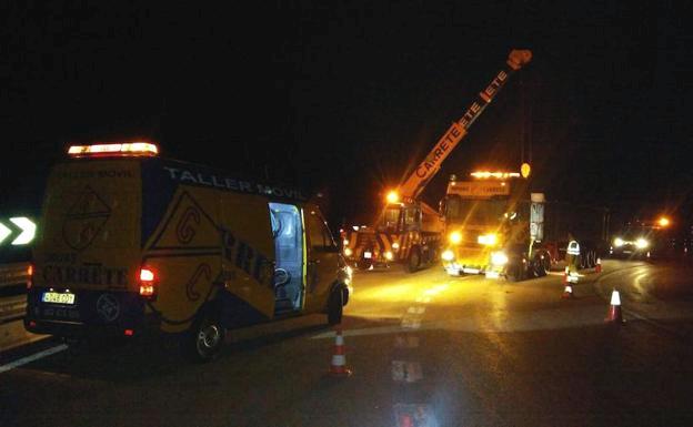 Imagen del vehículo accidentado.
