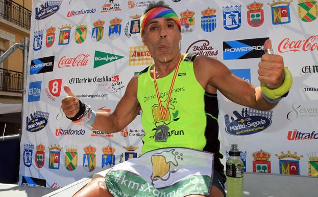 José Luis Basalo, primero en llegar a la meta.