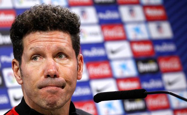 Diego Simeone, en rueda de prensa. /Efe