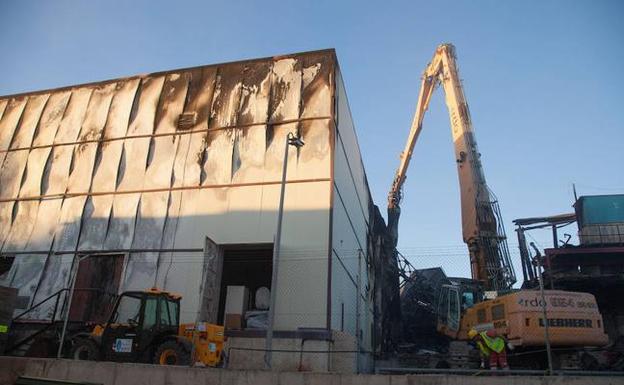 La fábrica de Ornua en Ávila tras el incendio. /RAÚL HERNÁNDEZ