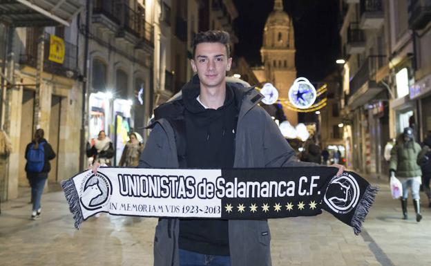 Mito, último fichaje de Unionistas, ya ha entrado en la convocatoria para medirse al Numancia B. /MANUEL LAYA