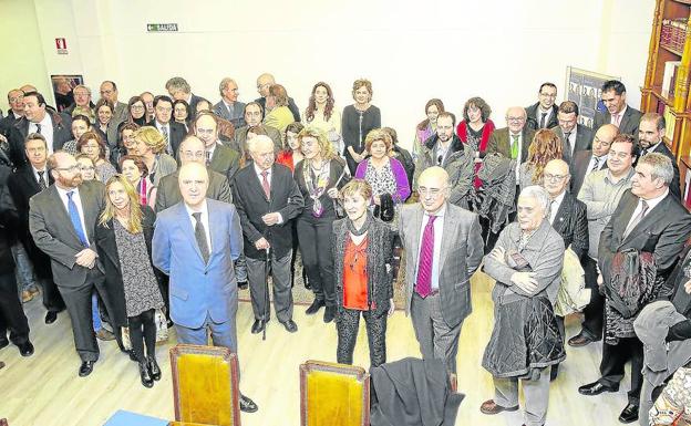 Inauguracion de la reforma de la sede del Colegio de Abogados de Palencia, en febrero de 2016. /A. Quintero