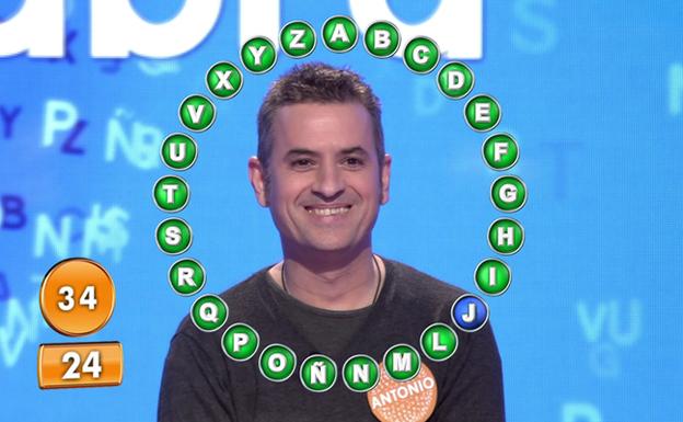 Antonio Ruiz tras completar el 'Rosco'. /Telecinco