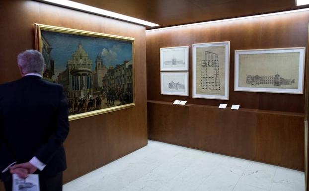 Un hombre visita la exposición 'Ventura Rodríguez. Arquitecto de la ilustración. /Luca Piergiovanni (Efe)