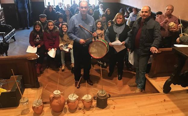 Presentación del disco ayer en el Ayuntamiento./S.G.