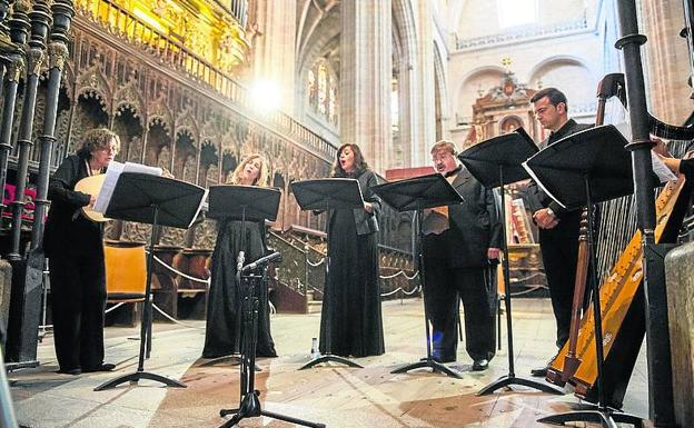 Integrantes de la Capilla Jerónimo de Carrión. /Óscar Costa