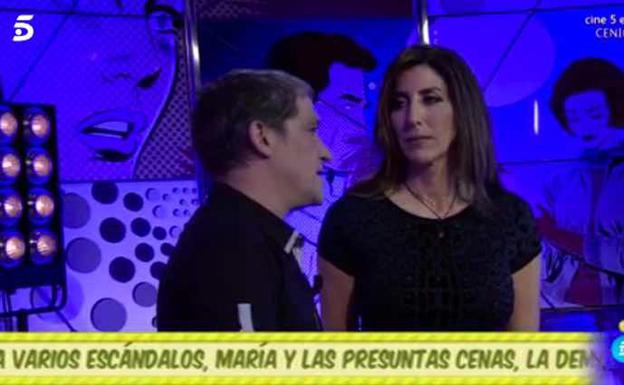 Gustavo González se confiesa ante Paz Padilla. /Telecinco