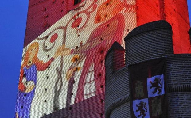 'Vídeo mapping' en Medina del Campo,/F. J.