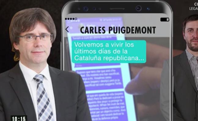 Imagen del vídeo reproducido en el programa de Ana Rosa de Telecinco./