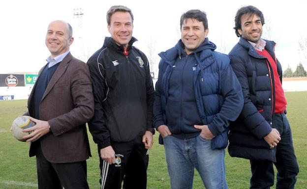 Jaime Alonso-Lasheras,Álvar Enciso, Fernando de la Calle y Miguel Ángel Frechilla, cuatro de los siete vallisoletanos que disputaron el Mundial de 1999./ Ricardo Otazo