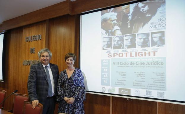 El decano del Colegio de Abogados, en la presentación. /LAYA