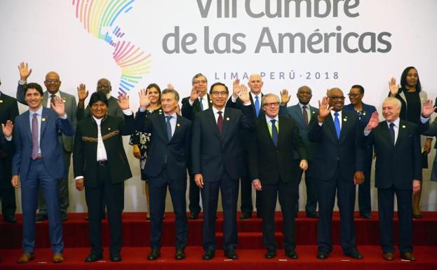 Jefes de Estado y representantes que participan en la VIII Cumbre de las Américas./EFE