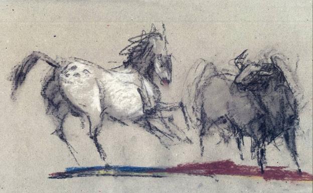 Dibujo taurino de Venancio Blanco./