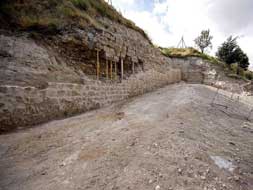 Vista de la excavación en Burgos. EFE/