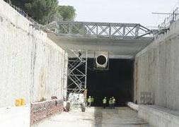 Las obras de construcción del túnel. FUENTE: GABRIEL VILLAMIL/