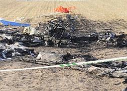 Estado de la avioneta tras el accidente / Javier Segovia/