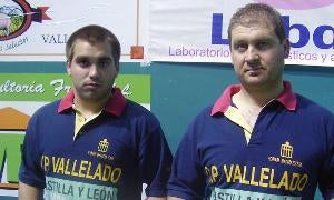 Dani Arranz 'Cholo' y César Baeza, del CP Vallelado. / C. Catalina/