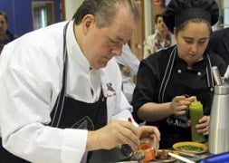 'La dama blanca vestida de negro', del restaurante La Abadía, Pincho de Oro 2012