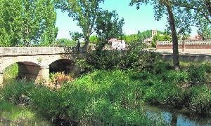 El río Ucieza, a su paso por Villovieco./ El Norte/