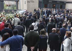 Funeral del hostelero Javier Sinovas. / G. Villamil/