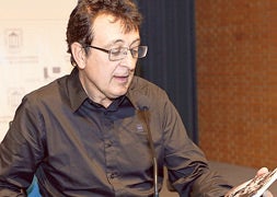 Manolo García, en su conferencia en la UEMC. HENAR SASTRE/