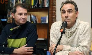 Ángel Vallecillo y Vicente Álvarez, durante la presentación,/ R. Otazo/