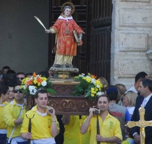 Procesión de San Antolín, a la que sí asistirá la alcaldesa. ::
F. JIMÉNEZ/