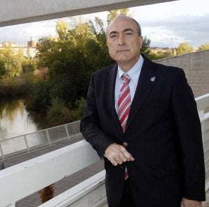 Nazario Martín León, ayer en el Museo de la Ciencia. ::
A. QUINTERO/