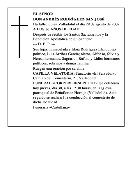 DON ANDRÉS RODRÍGUEZ SAN JOSÉ