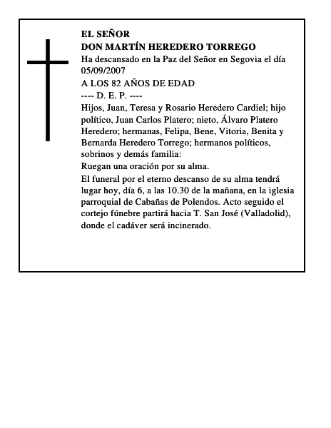 DON MARTÍN HEREDERO TORREGO