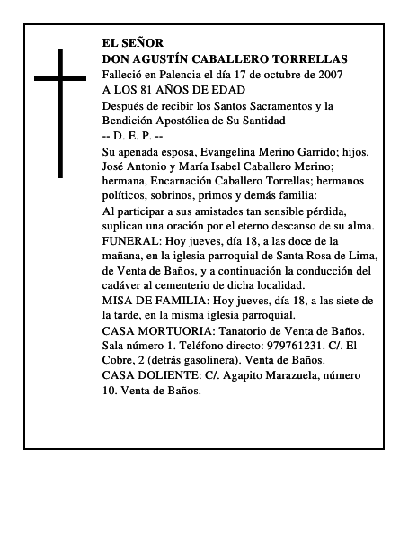 DON AGUSTÍN CABALLERO TORRELLAS