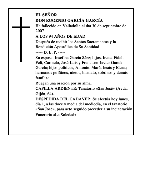 DON EUGENIO GARCÍA GARCÍA