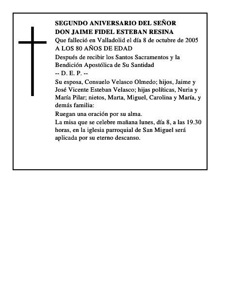 DON JAIME FIDEL ESTEBAN RESINA