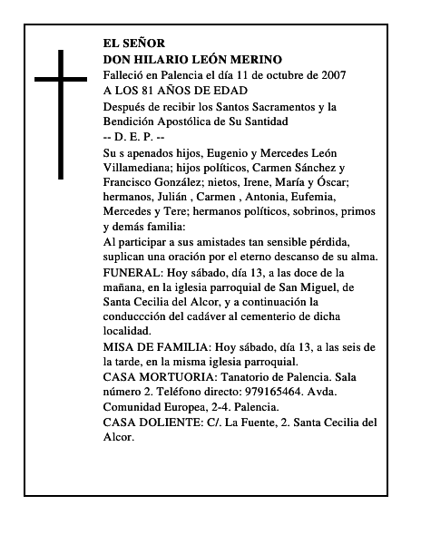 DON HILARIO LEÓN MERINO