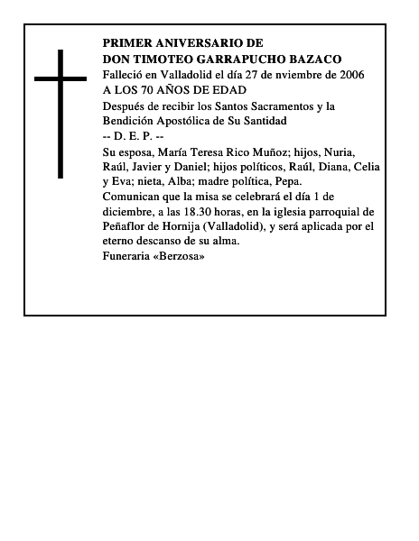 DON TIMOTEO GARRAPUCHO BAZACO