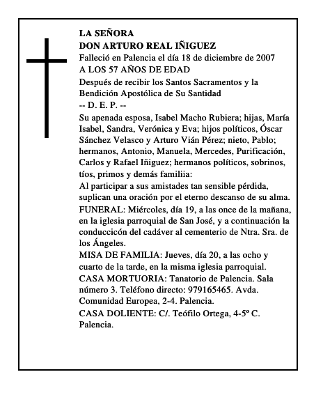 DON ARTURO REAL IÑIGUEZ