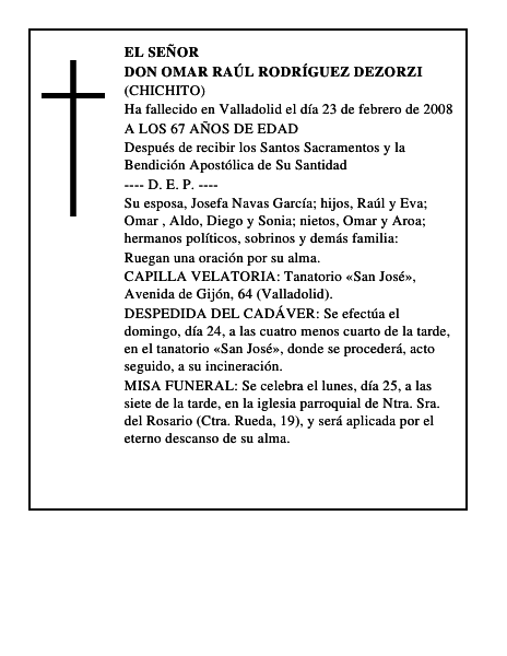 DON OMAR RAÚL RODRÍGUEZ DEZORZI