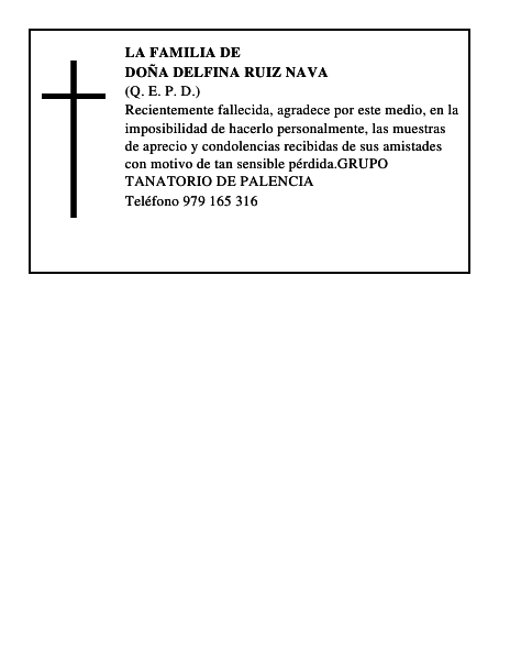 DOÑA DELFINA RUIZ NAVA
