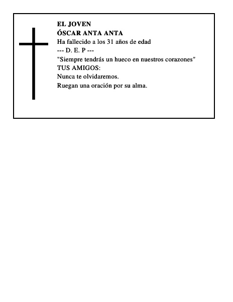 ÓSCAR ANTA ANTA
