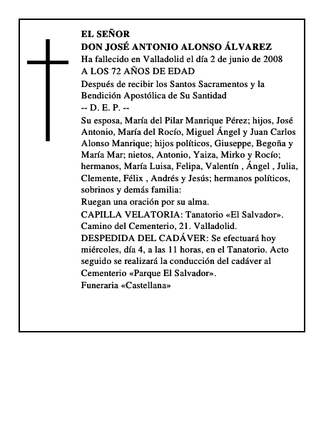 DON JOSÉ ANTONIO ALONSO ÁLVAREZ