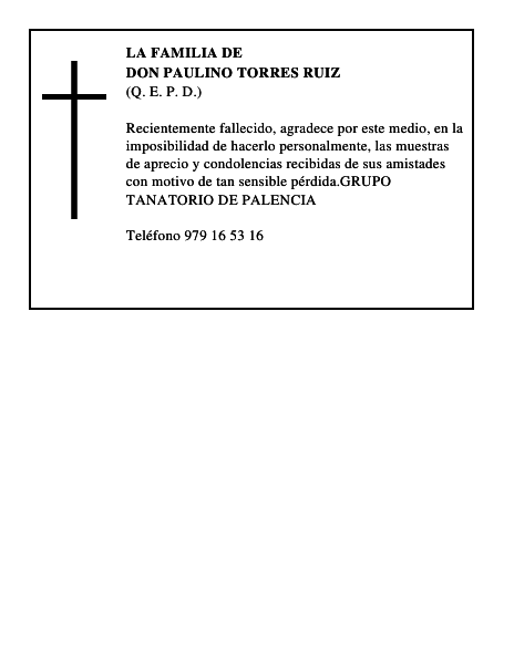DON PAULINO TORRES RUIZ