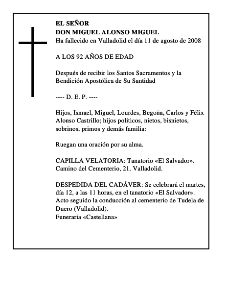 DON MIGUEL ALONSO MIGUEL